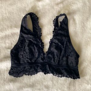 Victorias Secret Black Lace Bralette Medium